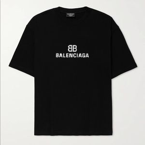 Pixel Balenciaga Logo T-Shirt